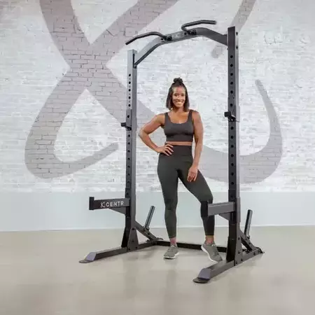 Centr half rack squat rack met pull up bar 4