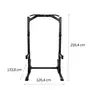 Centr half rack squat rack met pull up bar 1