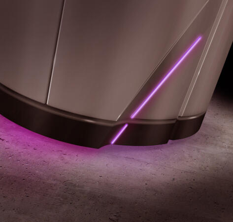 Luxura V8 Detail Lichteffect sokkel donker