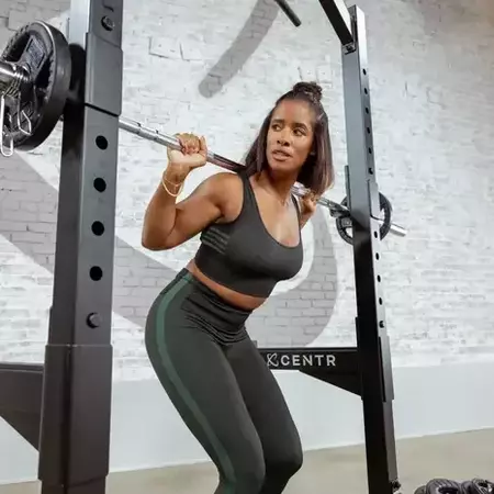 Centr half rack squat rack met pull up bar 3